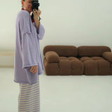 Rolly Knit Jumper - Lilac
