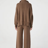 Milan Zip Sweater - Cacao