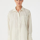 Rae Shirt - Olive Stripe