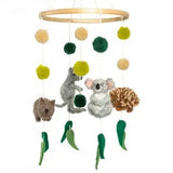 Mobile-Handmade Felted Australian Animals