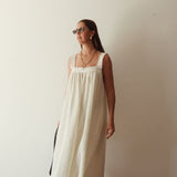 Juno Dress - Off White Polka Dot