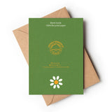 Happy Birthday Green Daisy