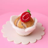 Felt Muffin- Strawberry | Felt Toys