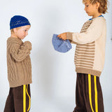 Mini Terry Pant - Choc/Mango