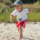 Mini Terry Towelling Shorts -  Chilli