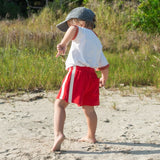 Mini Terry Towelling Shorts -  Chilli