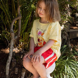 Mini Terry Towelling Shorts -  Chilli