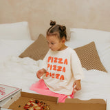 Pizza Mid Sleeve Tee Eggnog