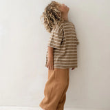 Basic Tee | Cocoa Stripe