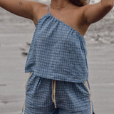 Atmosea Short - Blue Gingham