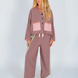 Patchwork Pant - Hounds Tooth Combo