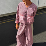 Patchwork Pant - Hounds Tooth Combo