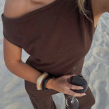 Olympia Asym Top - Espresso