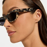 Sidelines Sunglasses - White Tort
