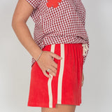 Terry Towelling Shorts - Chilli