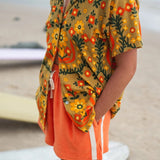 Terry Towelling Shorts Coral