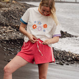 Terry Towelling Shorts - Strawberry